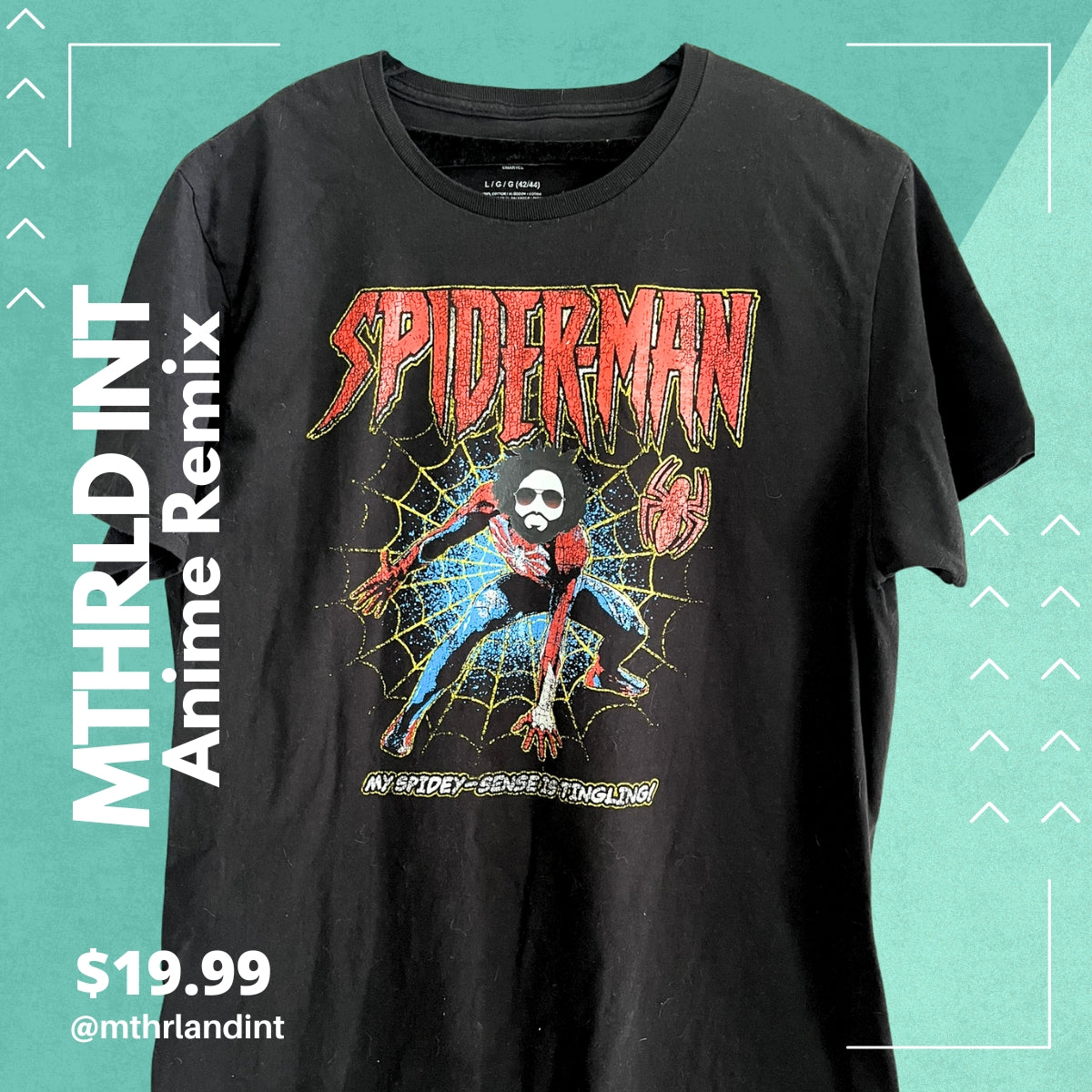 MTHRLNDINT | Anime Remix | Spider Man Remix T-Shirt