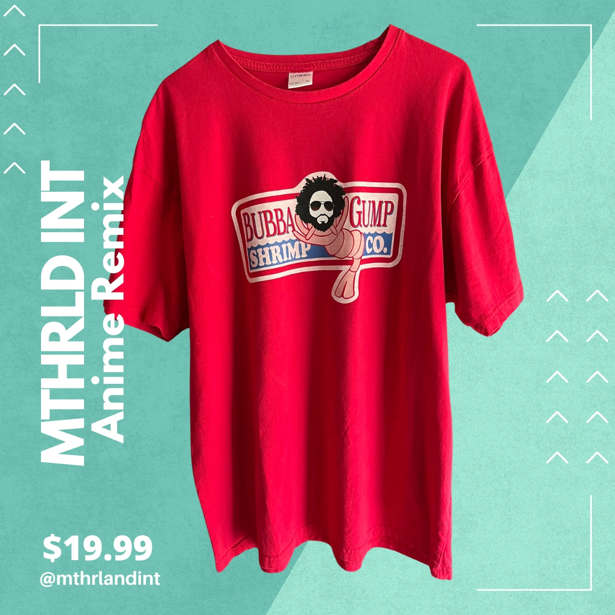 MTHRLNDINT | Anime Remix |  Bubba Gump Shrimp Co. Remix Tee