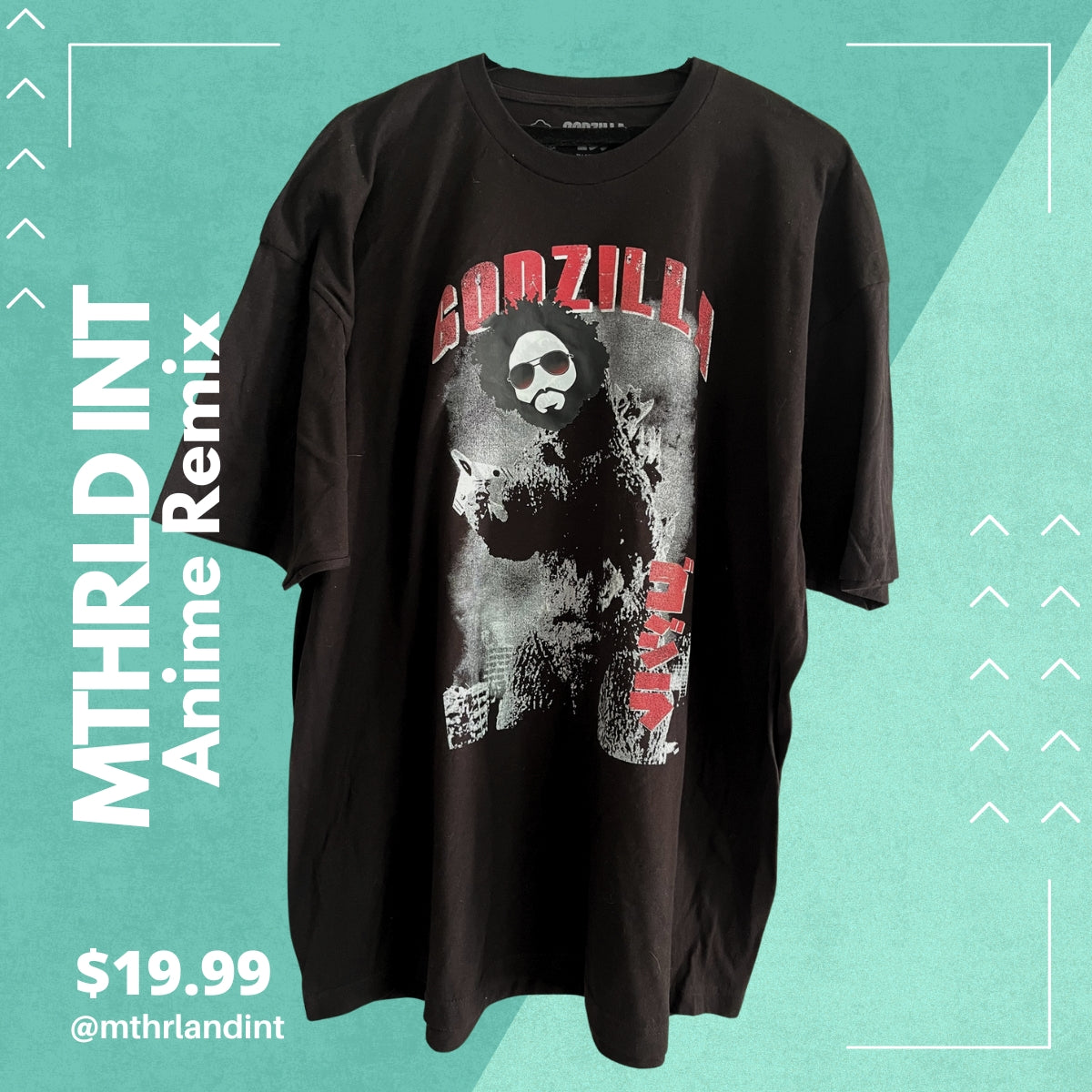 MTHRLNDINT | Anime Remix | Godzilla Remix T-Shirt