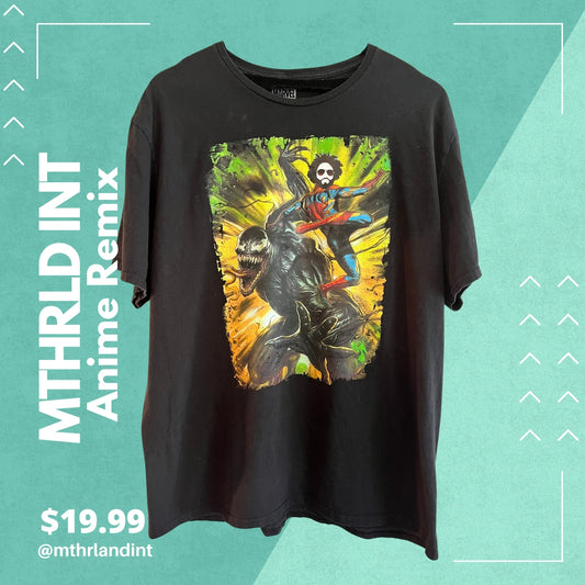 MTHRLNDINT | Anime Remix | Venom X Spiderman Remix T-Shirt