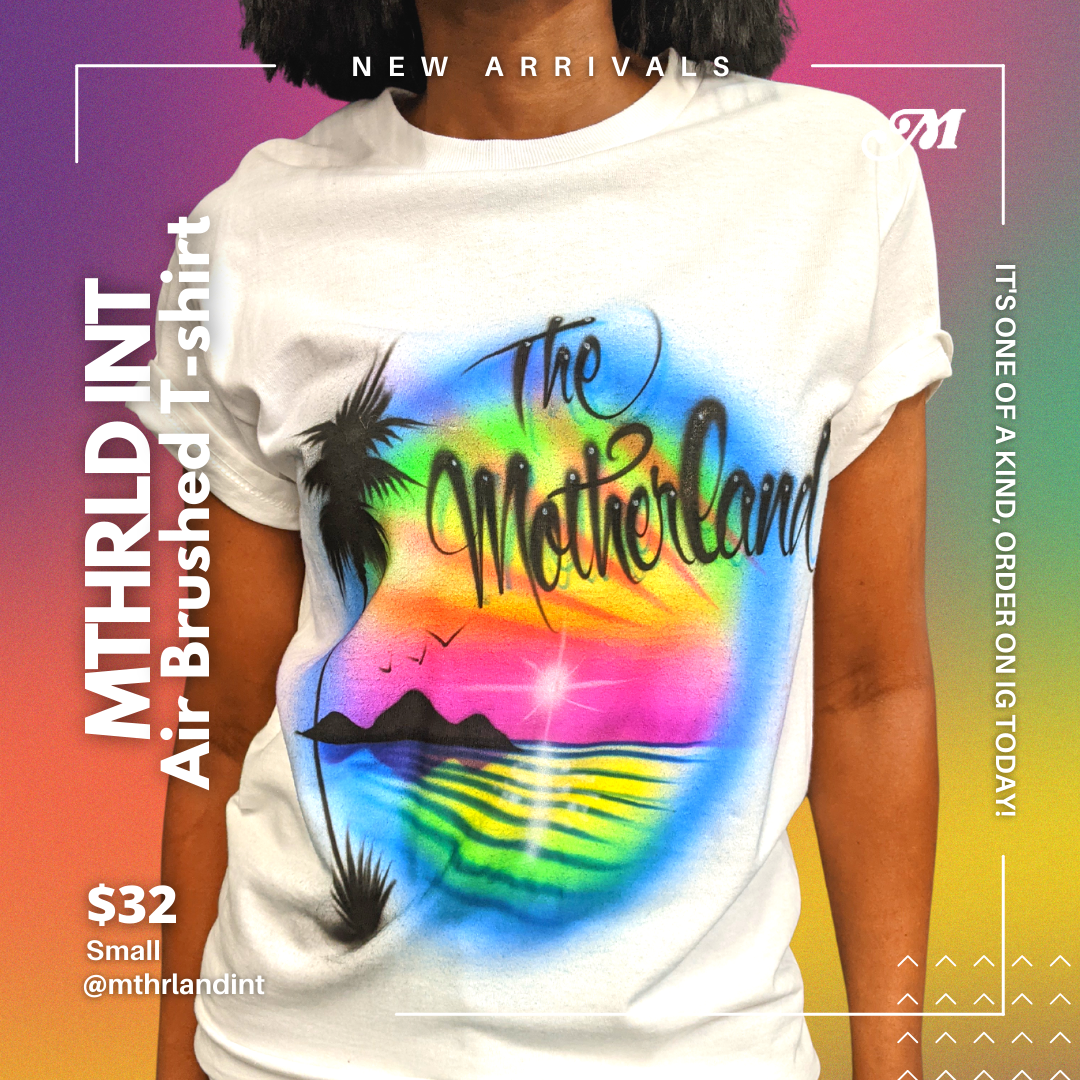 MTHRLND INT | Air Brushed T-Shirt | The Motherland | Dusk