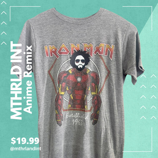 MTHRLNDINT | Anime Remix | Iron Man Remix T-Shirt