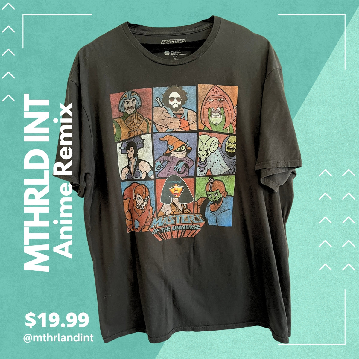 MTHRLNDINT | Anime Remix | Masters of the Universe Remix T-Shirt