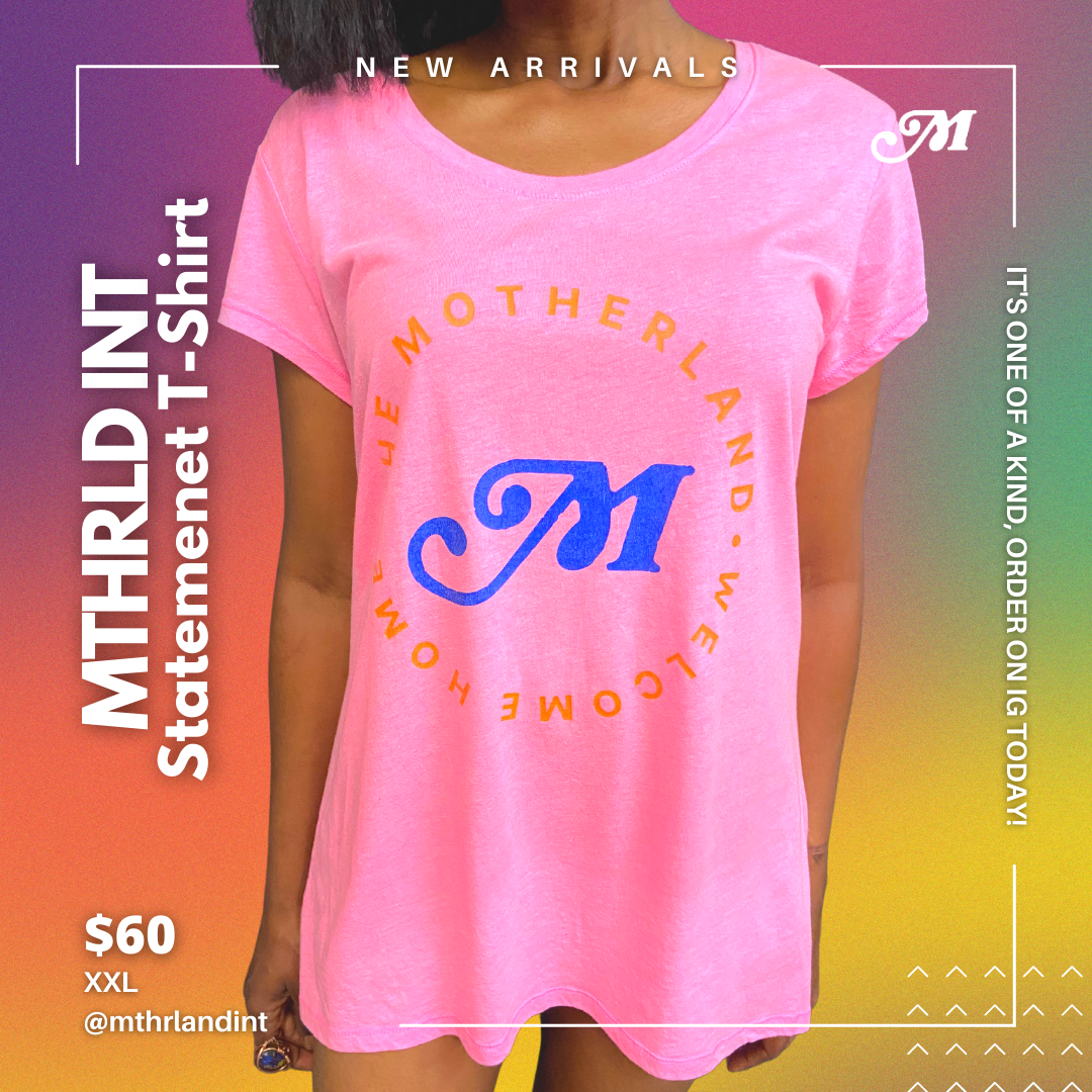 MTHRLND INT | Statement T-Shirt | Pink