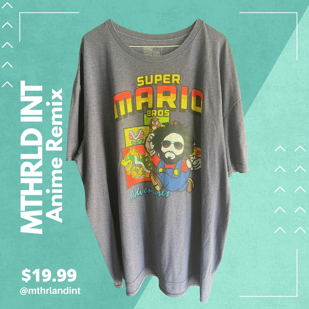 MTHRLNDINT | Anime Remix  | Super Mario Remix T-Shirt