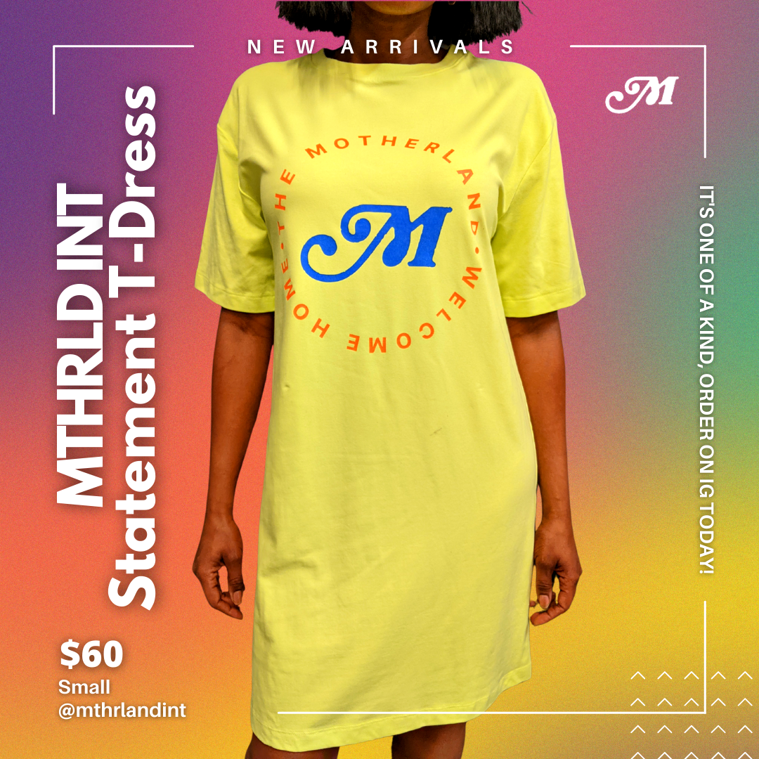 MTHRLND INT | Statement T-Dress | Yellow