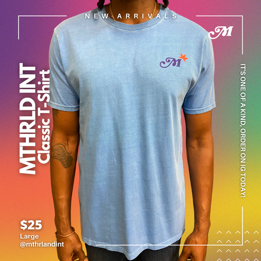 MTHRLND INT | Classic T-Shirt | Powder Blue