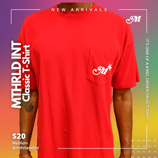 MTHRLND INT | Classic T-Shirt | Red