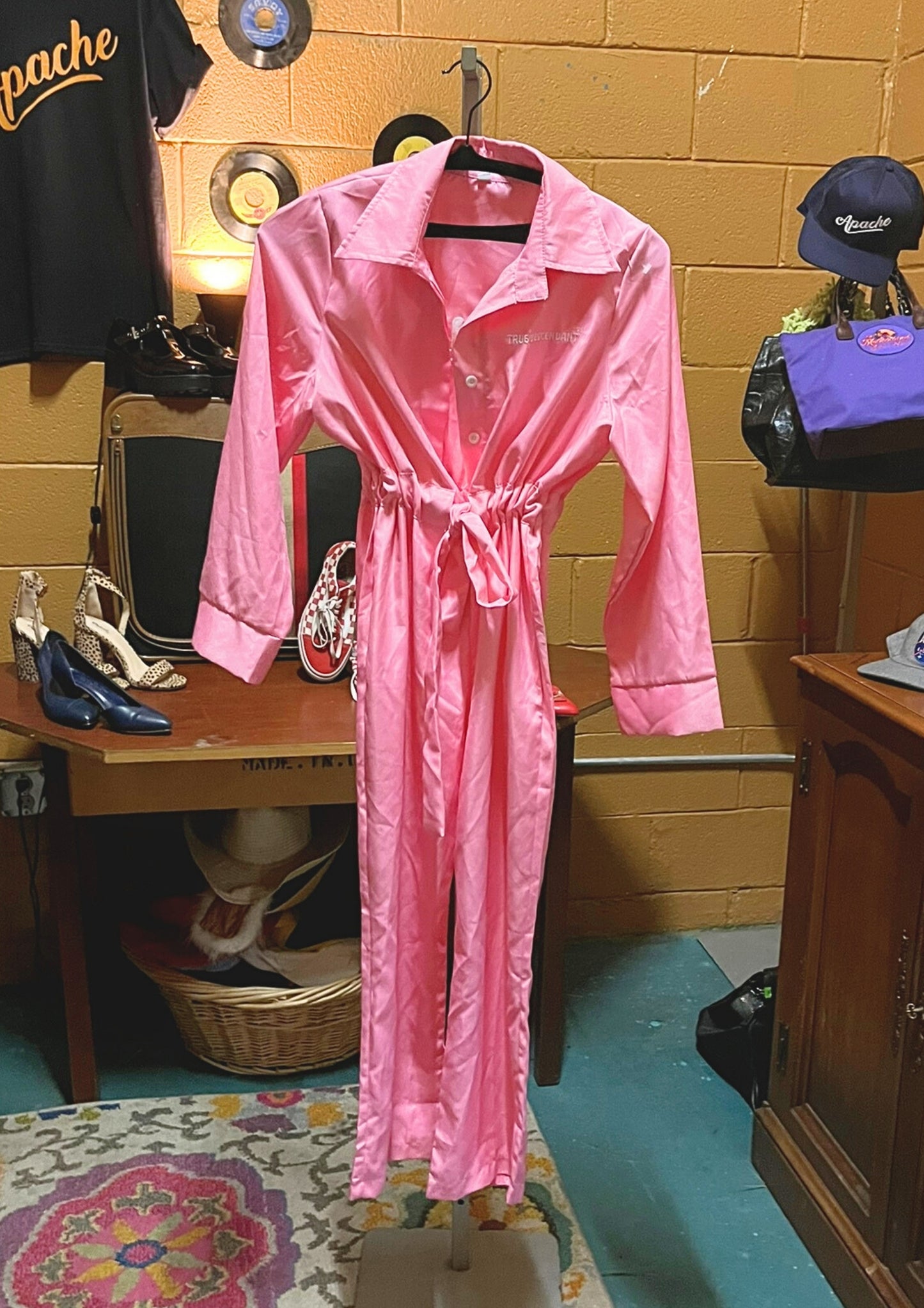 TRUE DESCENDANT | Pink Wrap Coverall