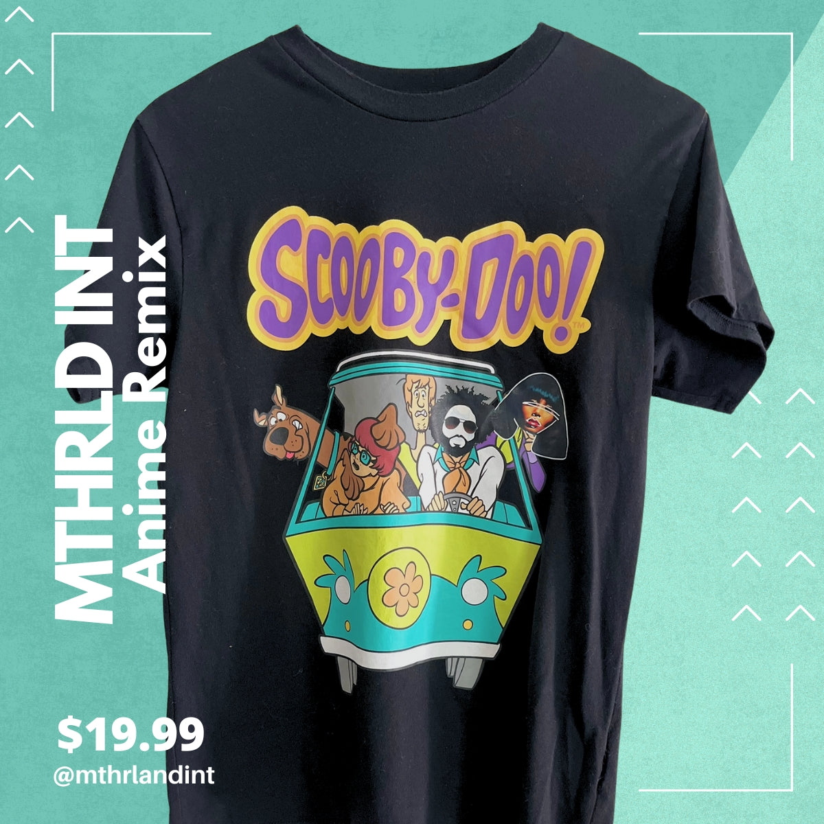 MTHRLNDINT | Anime Remix | Scooby Doo Remix T-Shirt