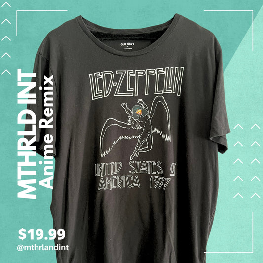 MTHRLNDINT | Anime Remix | Led Zeppelin Remix T-Shirt